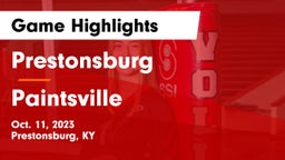 Prestonsburg  vs Paintsville  Game Highlights - Oct. 11, 2023