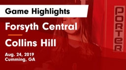 Forsyth Central  vs Collins Hill Game Highlights - Aug. 24, 2019