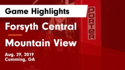 Forsyth Central  vs Mountain View  Game Highlights - Aug. 29, 2019
