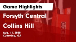 Forsyth Central  vs Collins Hill  Game Highlights - Aug. 11, 2020