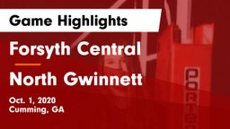 Forsyth Central  vs North Gwinnett  Game Highlights - Oct. 1, 2020