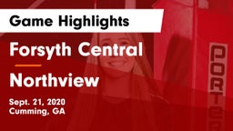 Forsyth Central  vs Northview  Game Highlights - Sept. 21, 2020