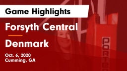 Forsyth Central  vs Denmark  Game Highlights - Oct. 6, 2020