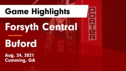 Forsyth Central  vs Buford  Game Highlights - Aug. 24, 2021