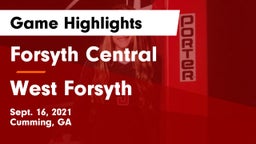 Forsyth Central  vs West Forsyth  Game Highlights - Sept. 16, 2021