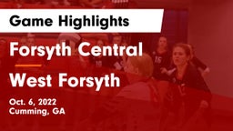 Forsyth Central  vs West Forsyth  Game Highlights - Oct. 6, 2022