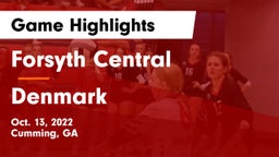 Forsyth Central  vs Denmark  Game Highlights - Oct. 13, 2022