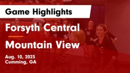 Forsyth Central  vs Mountain View  Game Highlights - Aug. 10, 2023