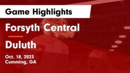 Forsyth Central  vs Duluth  Game Highlights - Oct. 18, 2023