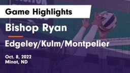 Bishop Ryan  vs Edgeley/Kulm/Montpelier Game Highlights - Oct. 8, 2022