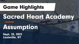 Sacred Heart Academy vs Assumption  Game Highlights - Sept. 25, 2022