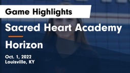 Sacred Heart Academy vs Horizon  Game Highlights - Oct. 1, 2022