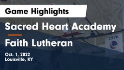 Sacred Heart Academy vs Faith Lutheran Game Highlights - Oct. 1, 2022