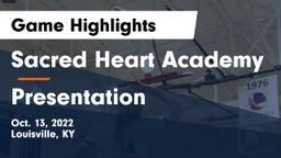 Sacred Heart Academy vs Presentation Game Highlights - Oct. 13, 2022