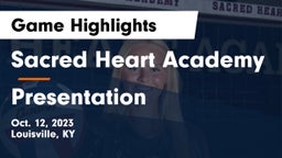 Sacred Heart Academy vs Presentation Game Highlights - Oct. 12, 2023