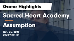 Sacred Heart Academy vs Assumption  Game Highlights - Oct. 25, 2023