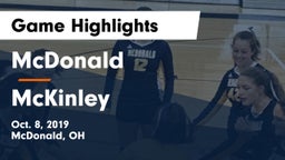 McDonald  vs McKinley Game Highlights - Oct. 8, 2019
