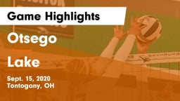 Otsego  vs Lake  Game Highlights - Sept. 15, 2020
