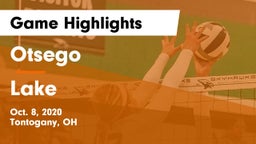 Otsego  vs Lake  Game Highlights - Oct. 8, 2020
