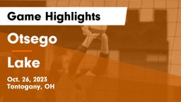 Otsego  vs Lake  Game Highlights - Oct. 26, 2023