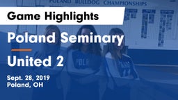 Poland Seminary  vs United 2 Game Highlights - Sept. 28, 2019