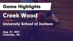 Creek Wood  vs University School of Jackson Game Highlights - Aug. 21, 2021