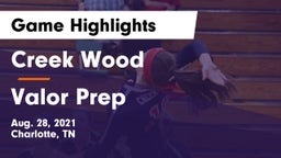 Creek Wood  vs Valor Prep Game Highlights - Aug. 28, 2021