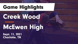 Creek Wood  vs McEwen High Game Highlights - Sept. 11, 2021