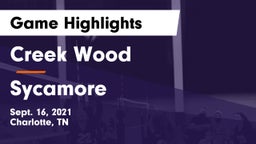 Creek Wood  vs Sycamore Game Highlights - Sept. 16, 2021