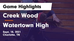 Creek Wood  vs Watertown High Game Highlights - Sept. 18, 2021
