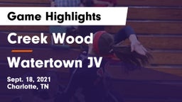 Creek Wood  vs Watertown JV Game Highlights - Sept. 18, 2021
