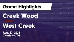 Creek Wood  vs West Creek  Game Highlights - Aug. 27, 2022