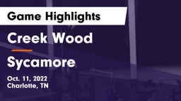 Creek Wood  vs Sycamore Game Highlights - Oct. 11, 2022