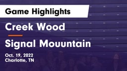 Creek Wood  vs Signal Mouuntain Game Highlights - Oct. 19, 2022