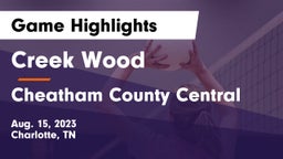 Creek Wood  vs Cheatham County Central  Game Highlights - Aug. 15, 2023