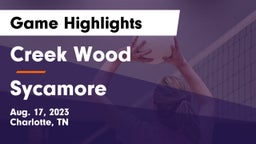 Creek Wood  vs Sycamore  Game Highlights - Aug. 17, 2023