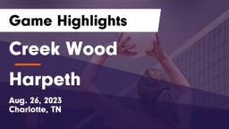 Creek Wood  vs Harpeth  Game Highlights - Aug. 26, 2023