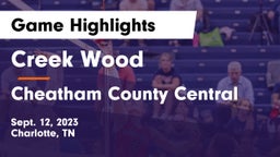 Creek Wood  vs Cheatham County Central  Game Highlights - Sept. 12, 2023