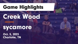 Creek Wood  vs sycamore Game Highlights - Oct. 5, 2023