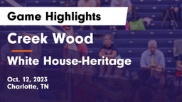 Creek Wood  vs White House-Heritage  Game Highlights - Oct. 12, 2023