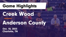 Creek Wood  vs Anderson County  Game Highlights - Oct. 18, 2023