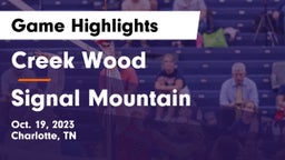 Creek Wood  vs Signal Mountain Game Highlights - Oct. 19, 2023