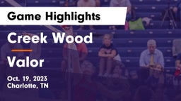 Creek Wood  vs Valor  Game Highlights - Oct. 19, 2023
