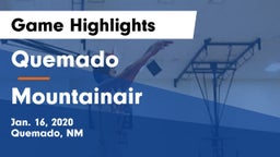 Quemado  vs Mountainair Game Highlights - Jan. 16, 2020
