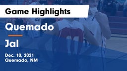 Quemado  vs Jal  Game Highlights - Dec. 10, 2021