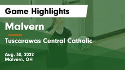 Malvern  vs Tuscarawas Central Catholic  Game Highlights - Aug. 30, 2022