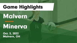 Malvern  vs Minerva  Game Highlights - Oct. 3, 2022