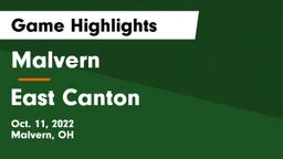 Malvern  vs East Canton  Game Highlights - Oct. 11, 2022