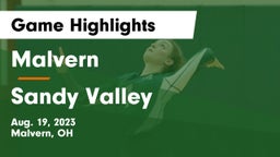 Malvern  vs Sandy Valley  Game Highlights - Aug. 19, 2023
