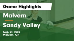 Malvern  vs Sandy Valley  Game Highlights - Aug. 24, 2023